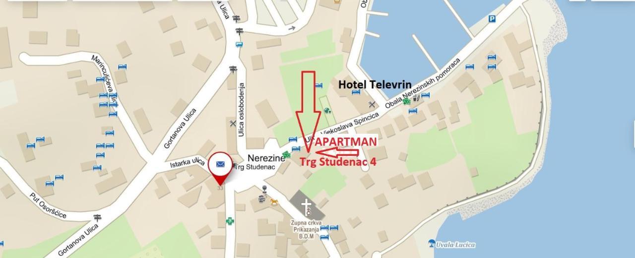 Nerezine Apartmany Centrum Exteriör bild