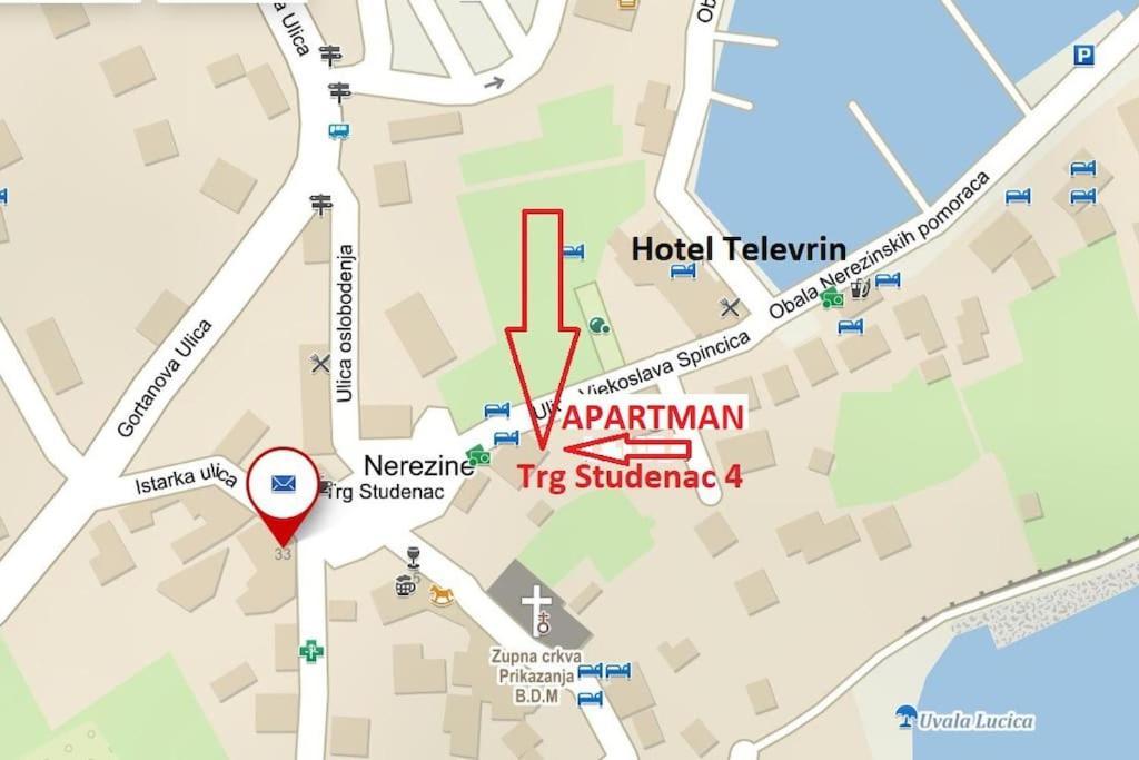 Nerezine Apartmany Centrum Exteriör bild